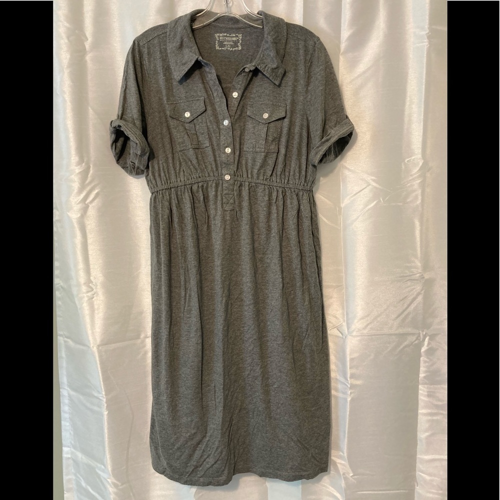 Grey maternity dress